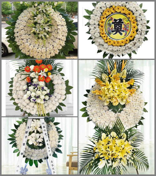 江西萍乡上栗县福田镇边塘村花圈速递